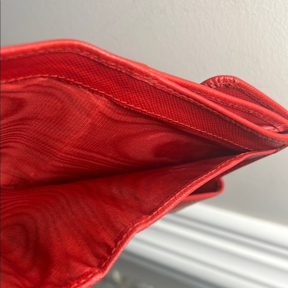 Prada Red Compact Wallet - Picture 5 of 8